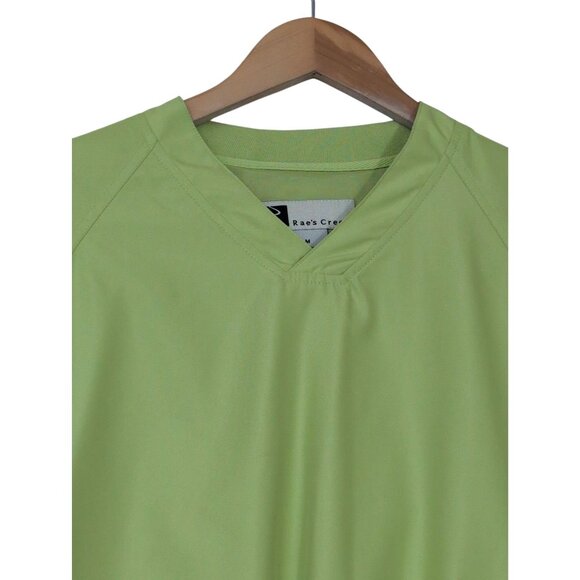 Raes Creek Pullover Windbreaker Womens M Green Golf Vented V-Neck Long Sleeve - Picture 3 of 10
